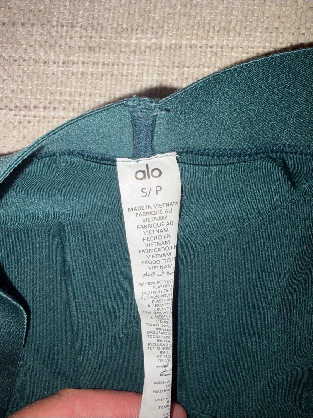 ALO Yoga Teal Pleated Circle Skirt